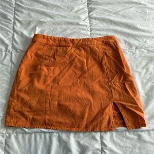 Le Lis Vibrant Orange Pencil Skirt